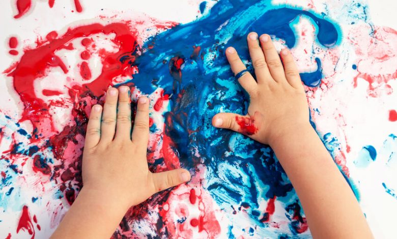 رنگ انگشتی برای نقاشی کودکان